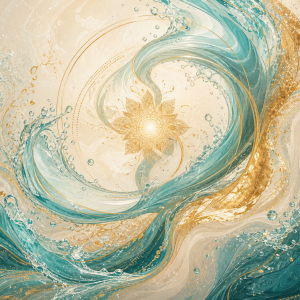 Soin du corps et de l'eau avec une danse
